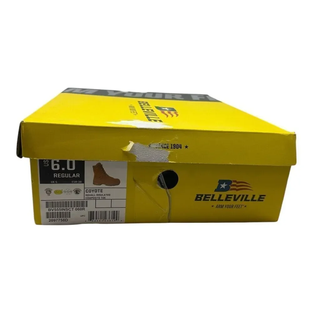 Belleville Squall BV555INSCT 400g Insulate Composite Toe Tactical Boot Coyote 6R